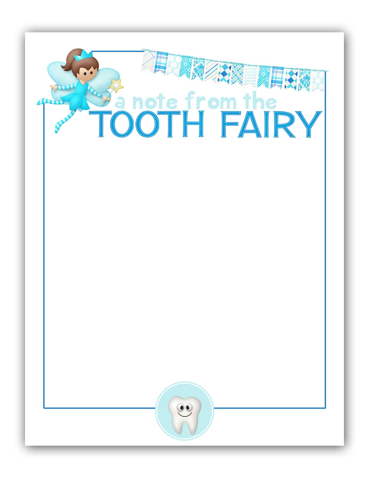 Tooth Fairy Letter Template Printable Free Printable Templates