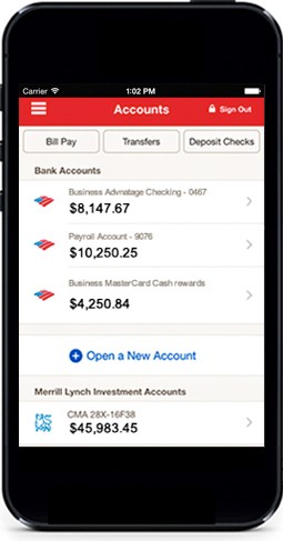 bank of america bank balance
 Mobile Banking Features Offered by Bank of America - Small ..
