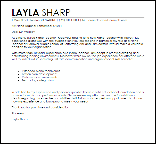 recommendation letter piano teacher
Piano Teacher Cover Letter Sample | Cover Letter Templates .. recommendation letter piano teacher
Piano Teacher Cover Letter Sample | Cover Letter Templates ..