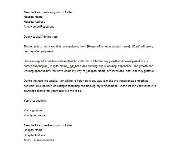resignation letter template word doc
 Resignation Letter Template – 40+ Free Word, PDF Format ..