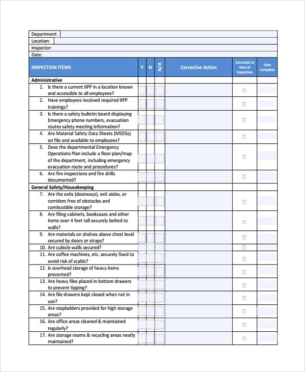 sample checklist template
 Sample Checklist Template - 43+ Free Documents Download in ..
