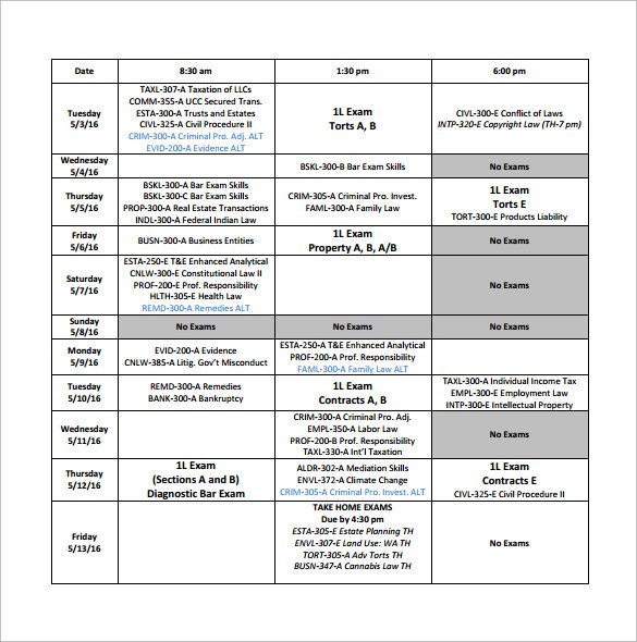 University Schedule Template Why 3 Facts That Nobody Told You About