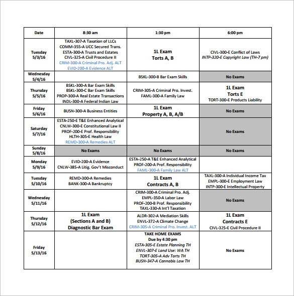 University Schedule Template Why 3 Facts That Nobody Told You About University Schedule Template