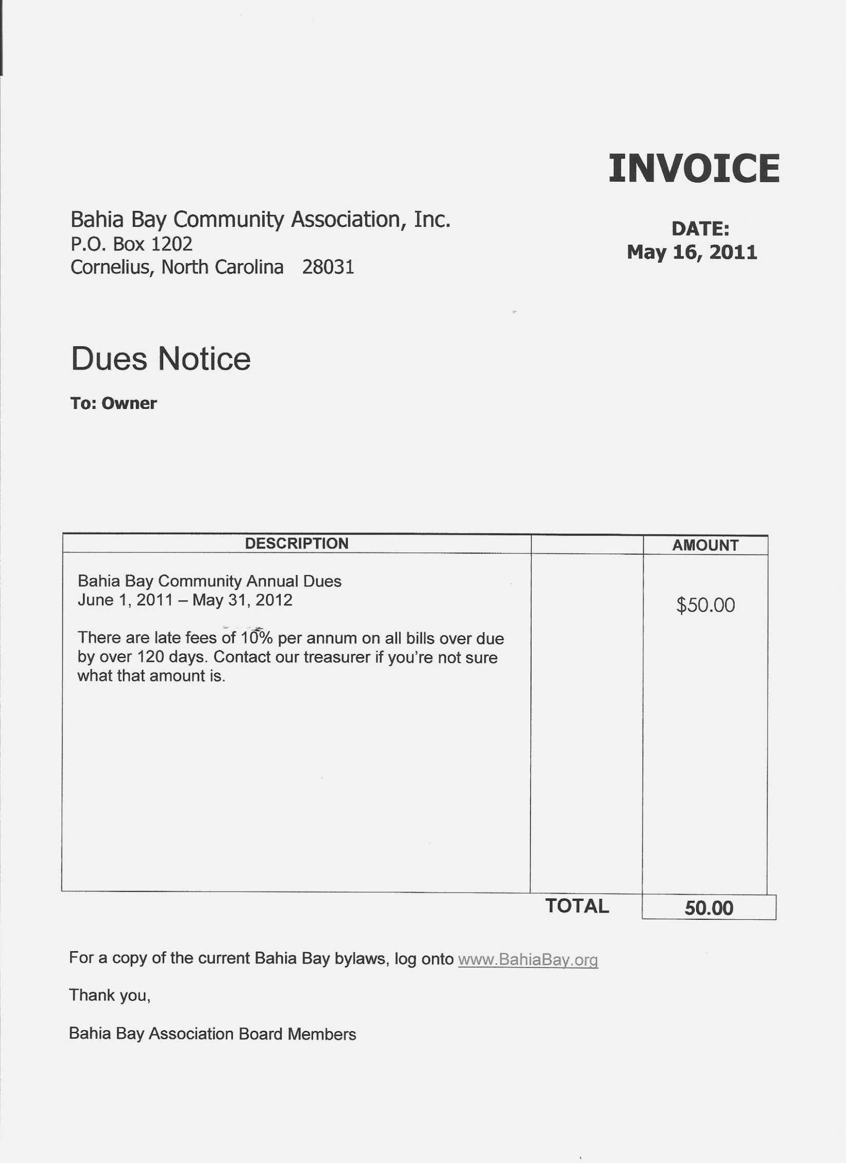 homeowners association dues invoice
 The Seven Common | Realty Executives Mi : Invoice and ..