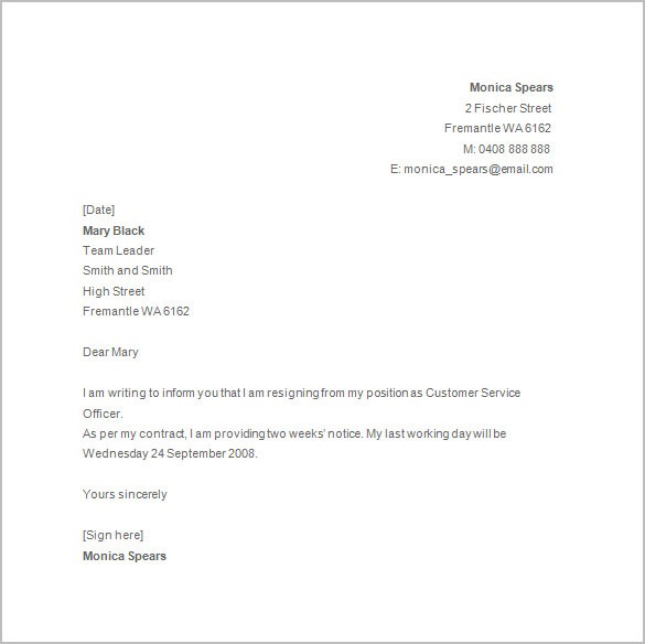 basic resignation letter template uk
 Write A Letter Of Resignation Uk - Resignation letter ..