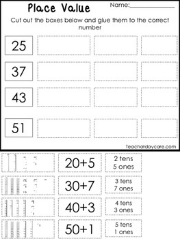 expanded form lesson plan 1st grade
 10 Place Value Worksheets. Base 10, Tens and Ones ..