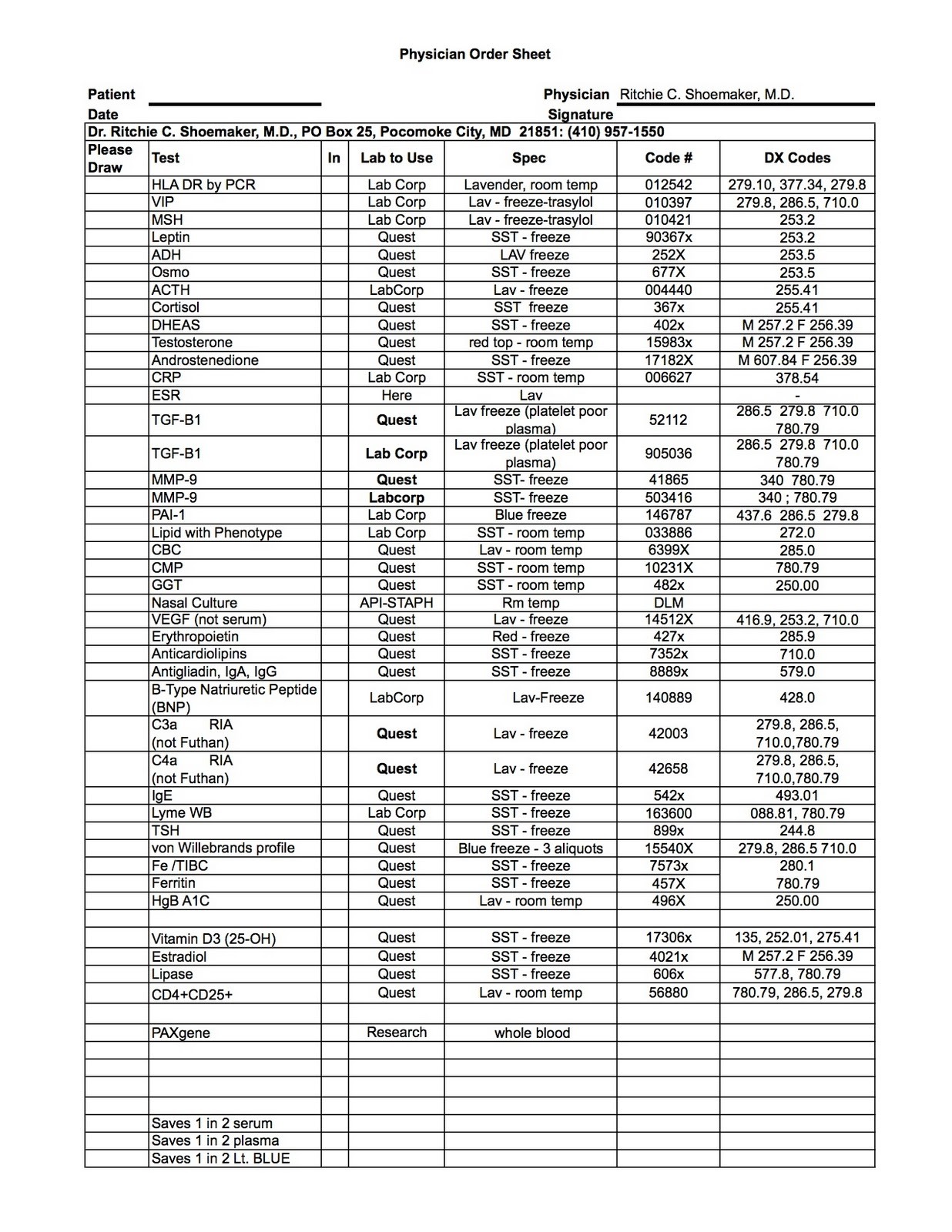 labcorp supply order form
 20 Images of Thyroid Lab Requisition Form LabCorp Template ..