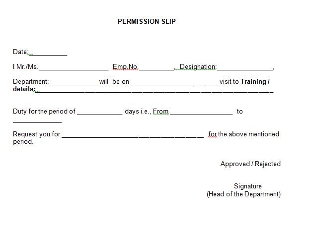 sample request letter for permission to use a vehicle
 35 Permission Slip Templates & Field Trip Forms - Free ..