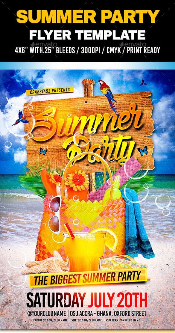 Summer Flyer Template Free Download Never Underestimate The Influence