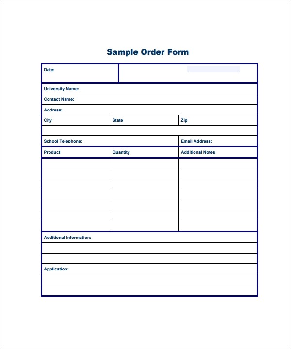 order form printable template
 FREE 20+ Order Form Templates in PDF | Word | Excel - order form printable template