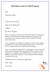 motivation letter sample for university scholarship
 How to Write Motivation Letter for PhD – PDF, WORD [Doc