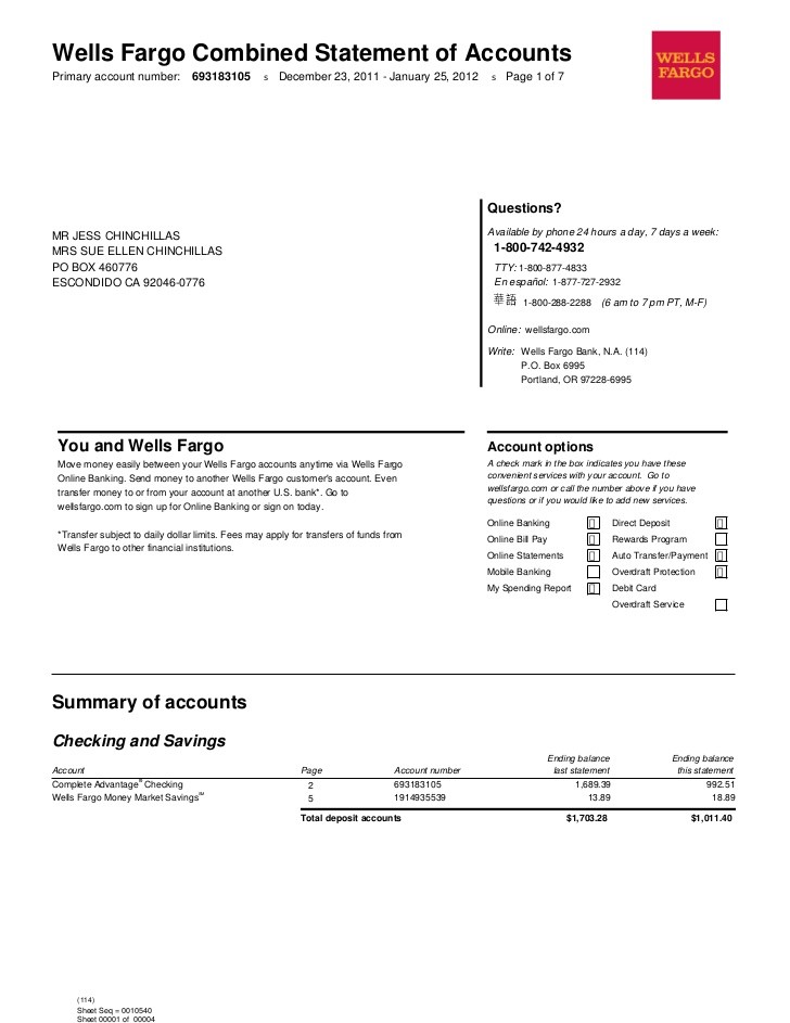 bank statement wells fargo template
 Jan 2012 - bank statement wells fargo template