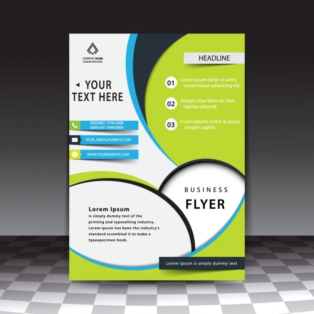 flyer design templates free download word
 Modern stylish business flyer template Vector | Free Download - flyer design templates free download word