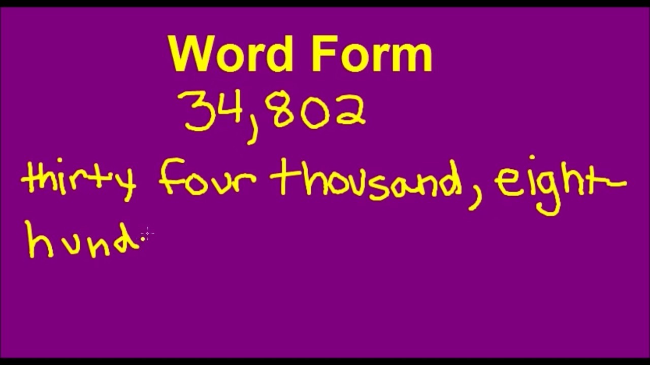 standard form into word form
 Number Forms- Expanded Form, Word Form, and Standard Form ..