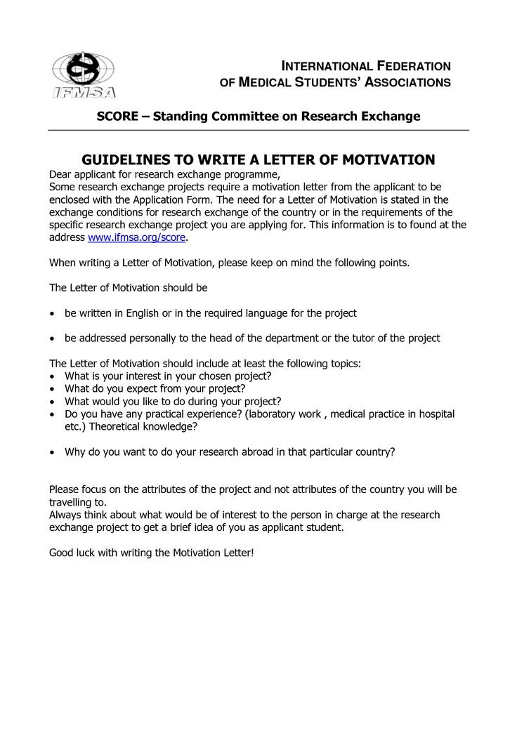 motivation letter for medical university example
 Student Motivation Letter Bond Cleaning Melbourne ..