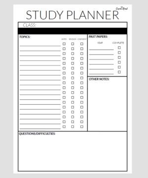 study schedule template for students
 Writing a Study Plan: A Guide to Planning for Finals ..