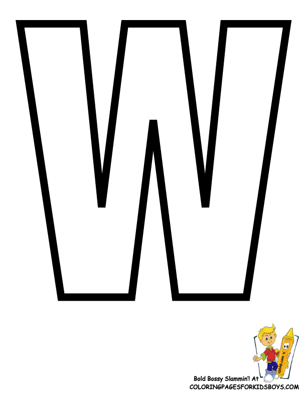 Free Printable Letter W Template The History Of Free Printable Letter W