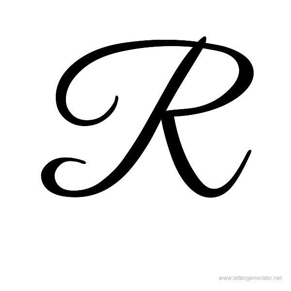 fancy letter r template
 Cursive Letters Alphabet Gallery - Free Printable ..