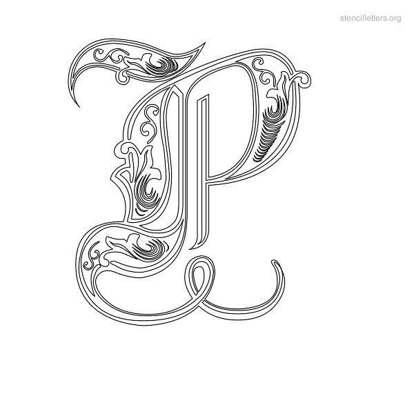 fancy letter p template
 Fancy+Letter+P+Stencil | Stencil Letter P Printables to ..
