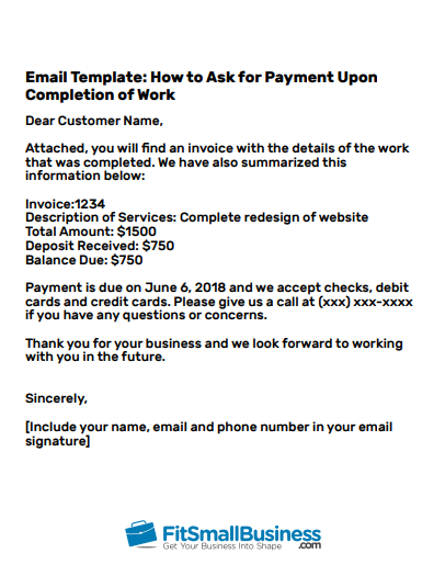 letter template how to ask for payment of an invoice politely email
 How to Ask for Payment in an Email: [+3 Professional Email ..