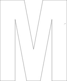 letter m cake template
 Pin by Muse Printables on Printable Patterns at ..