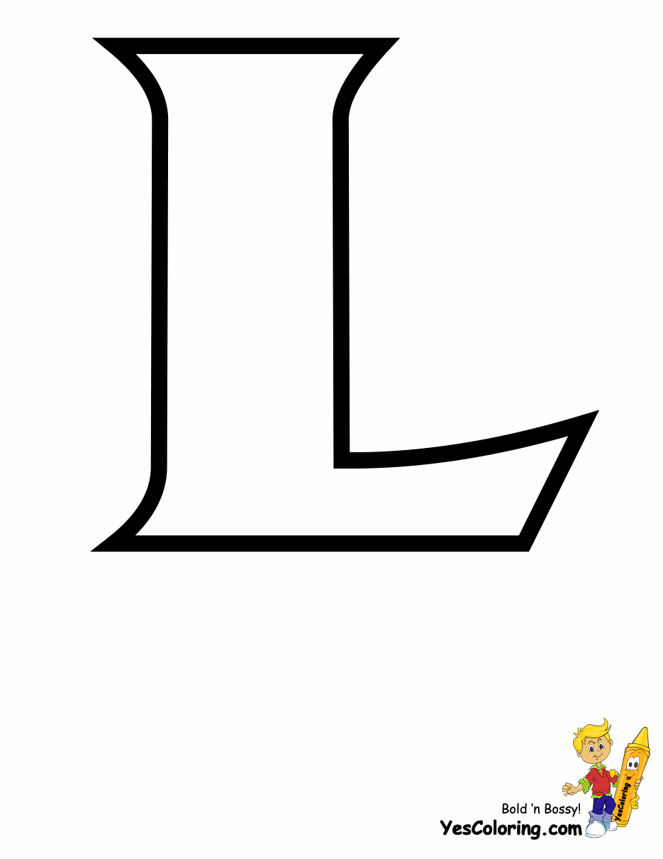 printable letter l template
 Standard Letter Printables | Free | Alphabet Coloring Page ..