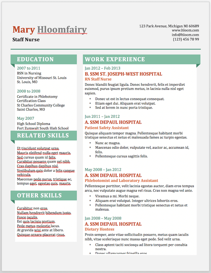 word resume template 6
 11 Free Resume Templates You Can Customize in Microsoft Word - word resume template 6