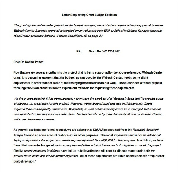 grant request letter examples
 11+ Grant Writing Templates - Free Sample, Example Format ..