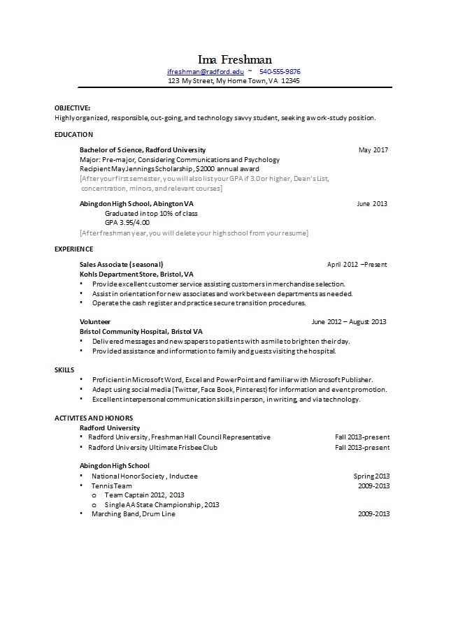 resume templates for a college student
 50 College Student Resume Templates (& Format) ᐅ TemplateLab - resume templates for a college student