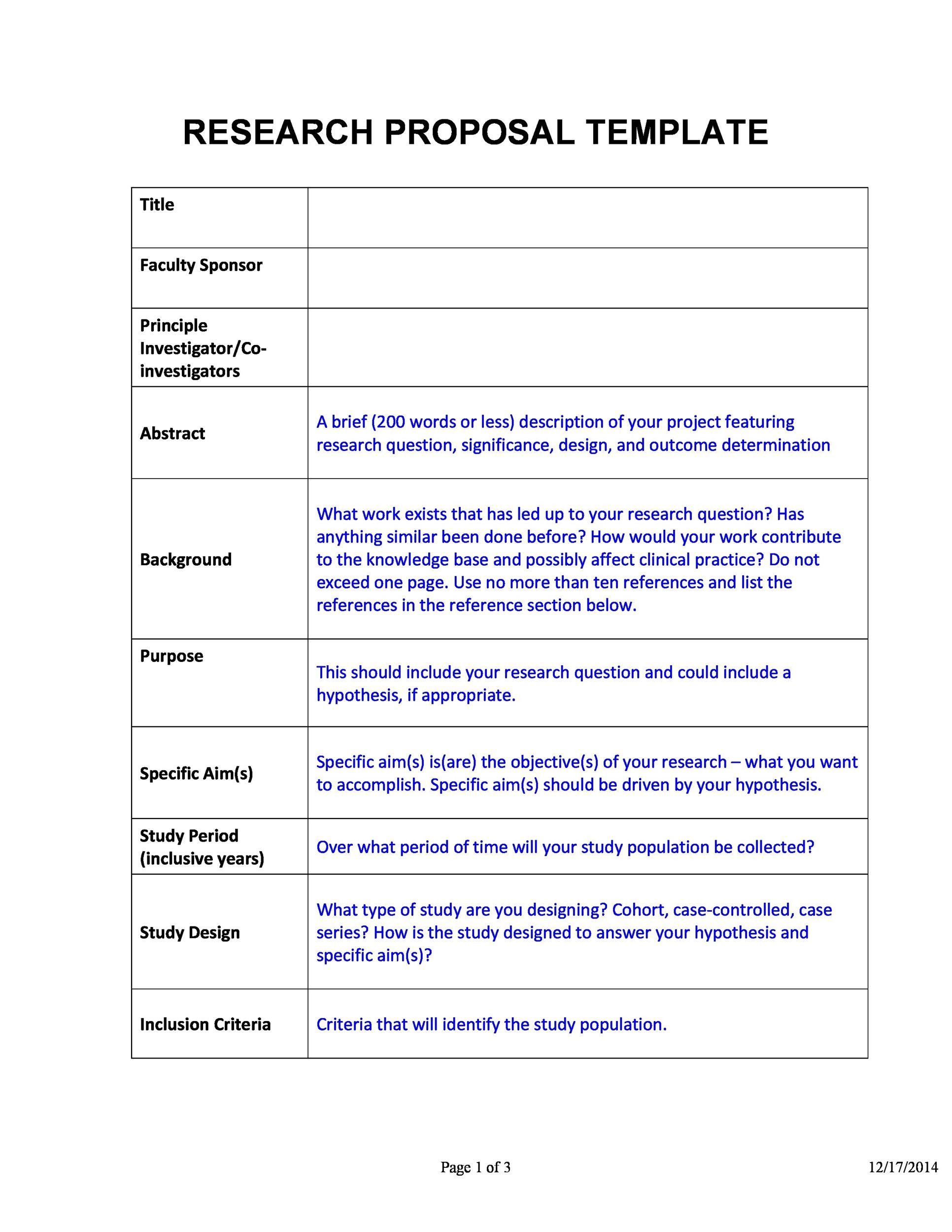 research design plan template
 Choose from 40 Research Proposal Templates & Examples. 100 ..