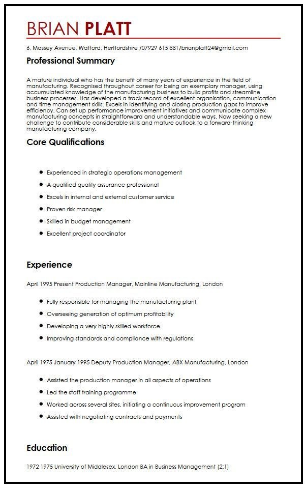 Resume Template For 50 Year Old Cv Template For 50 Year Old Cv 