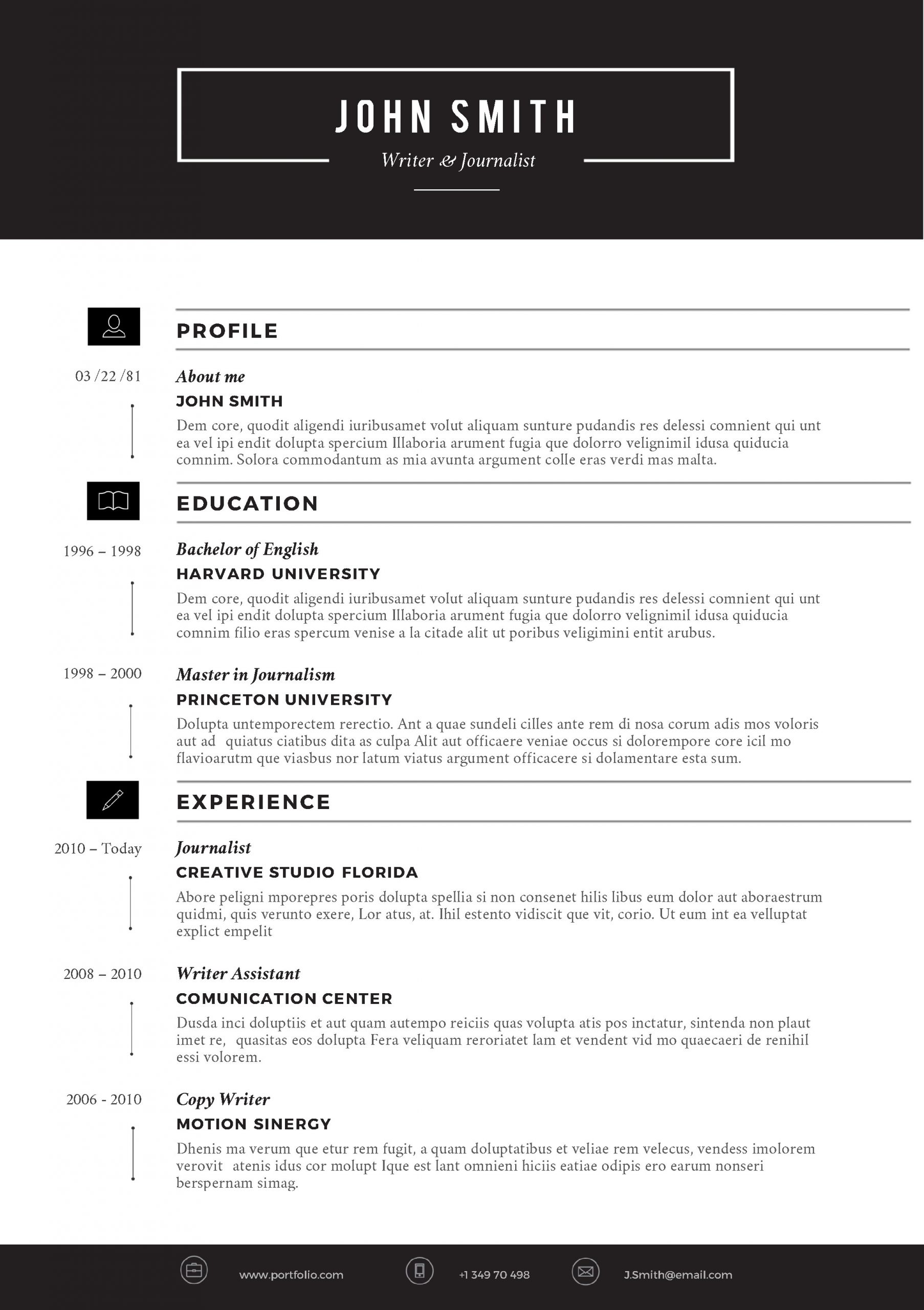 Resume Templates Free Nipodsteam