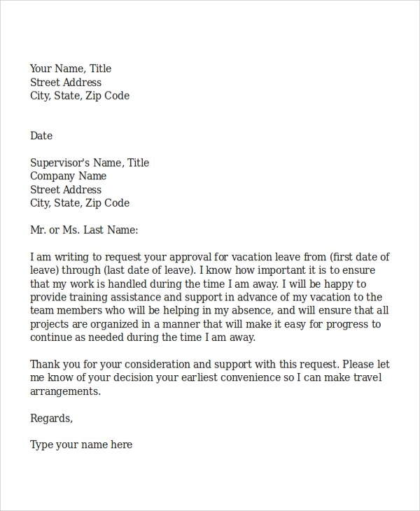 request for vacation letter sample
FREE 9+ Sample Vacation Request Letter Templates in PDF .. request for vacation letter sample
FREE 9+ Sample Vacation Request Letter Templates in PDF ..