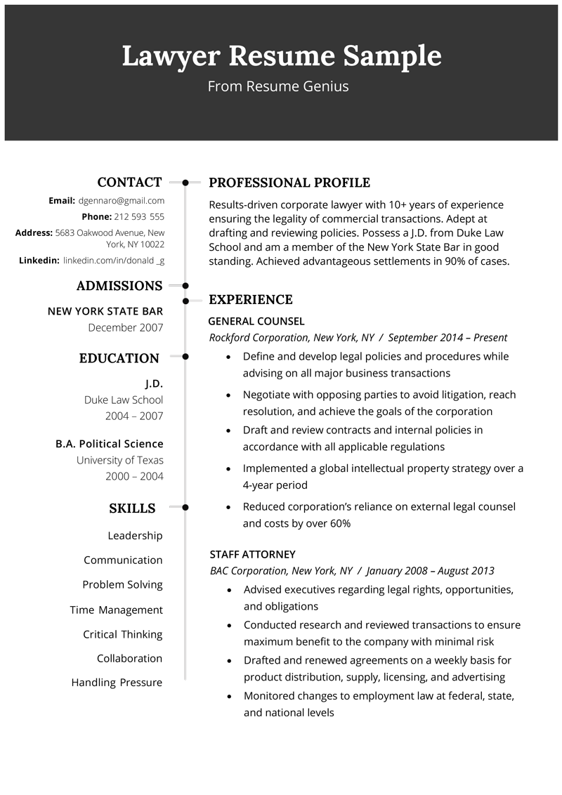 Resume Template Lawyer How To Have A Fantastic Resume Template Lawyer