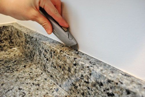 how to remove countertop and backsplash
 Removing The Side Splash & Backsplash From Our Bathroom ..