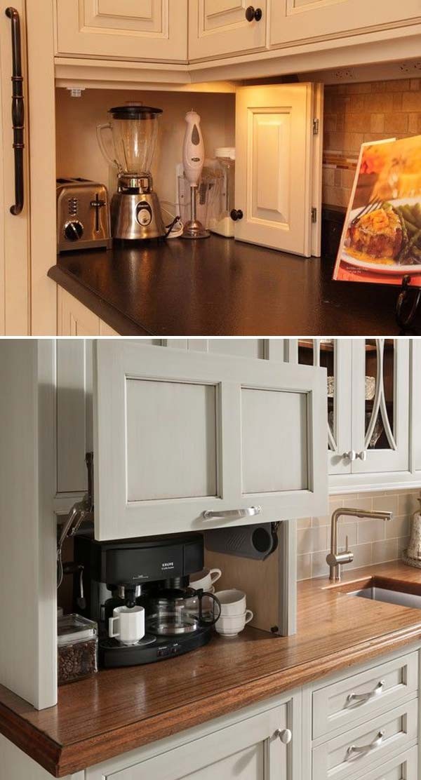 diy countertop appliance garage
 20+ Awesome Ideas To Keep Your Kitchen Countertops ..