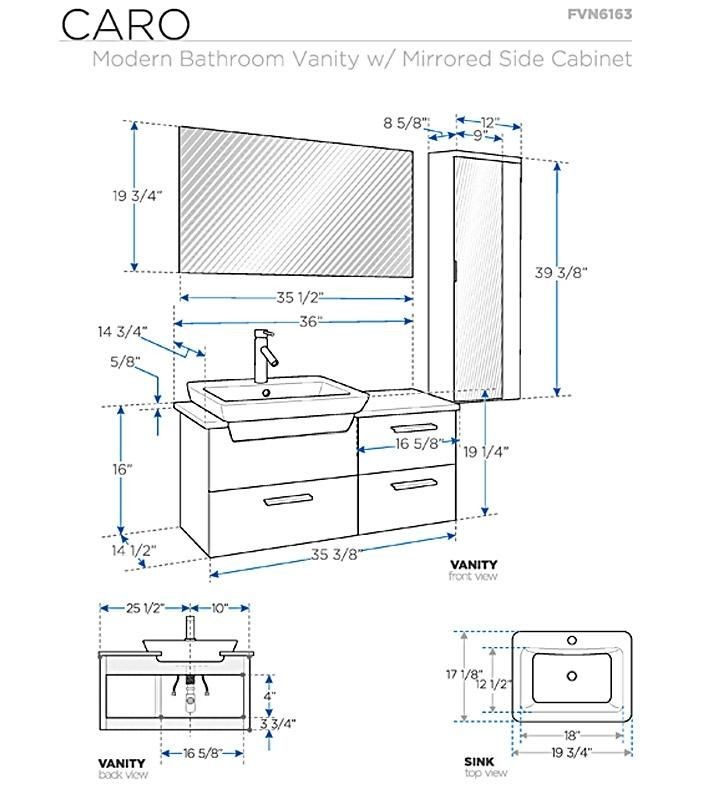 bathroom countertop dimensions
 Standard Bathroom Cabinets Sizes | Bathroom dimensions ..