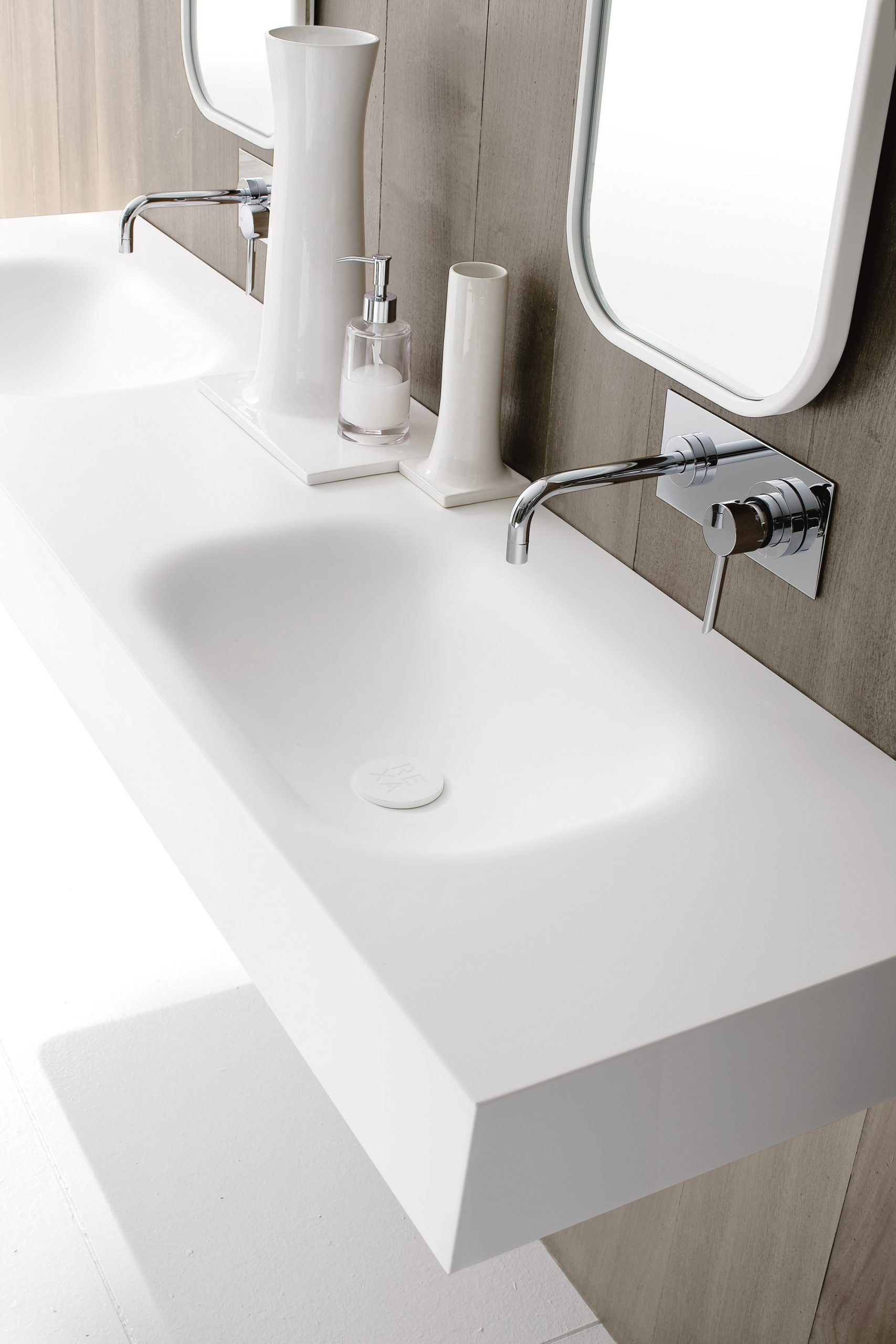 corian countertop bathroom sinks
 DOUBLE CORIAN® WASHBASIN COUNTERTOP MOODE COLLECTION BY ..