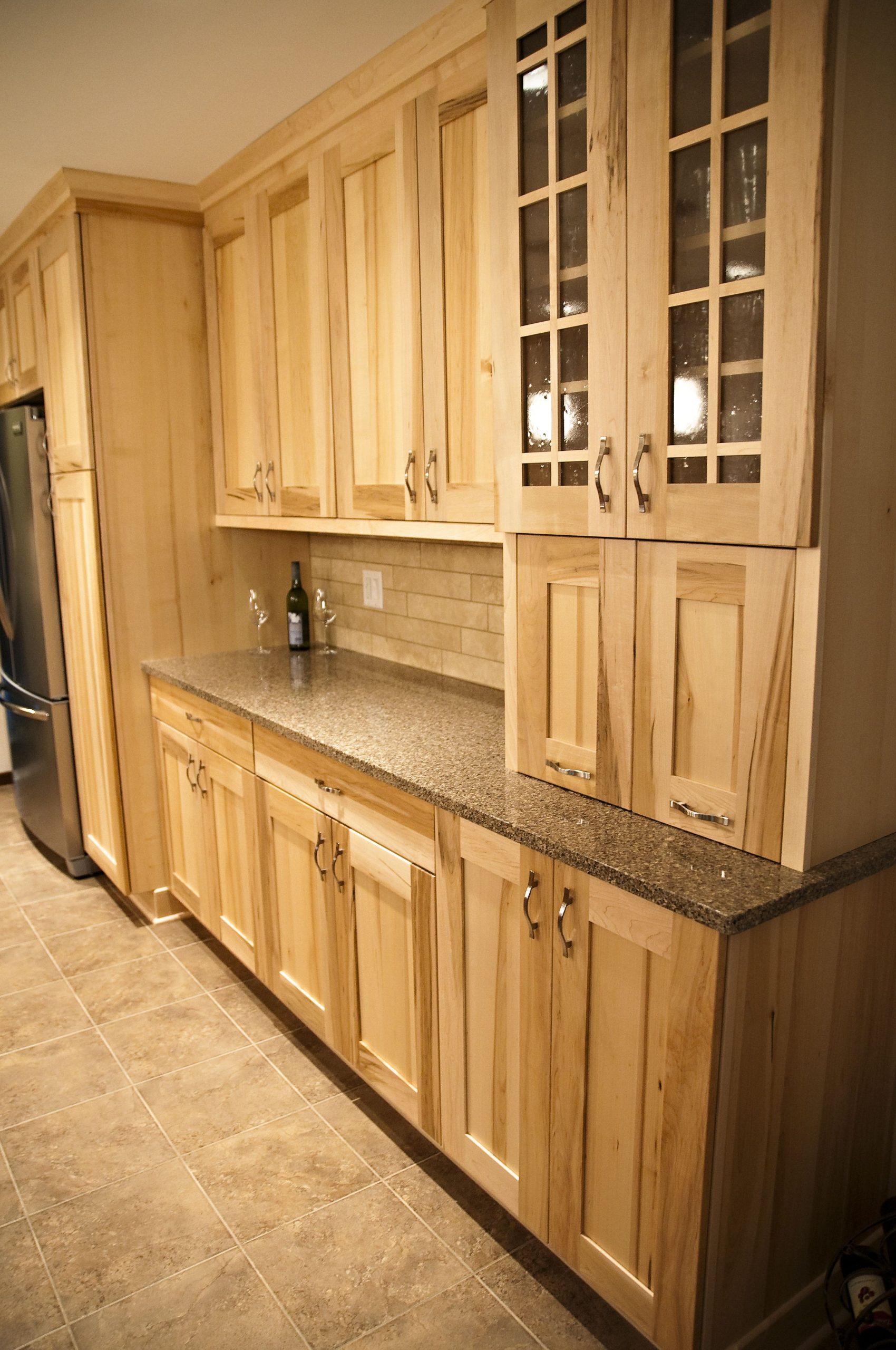 countertop cabinet home depot
 Wood-Mode /Natural Maple Cabinets- these are stock from ..